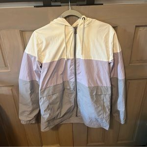 SOLD Colorblock rain jacket